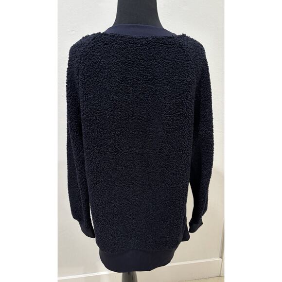 Varley Oakden Side-Zip Sherpa Pullover Oversized Sweatshirt Size XS Women's - Picture 3 of 7